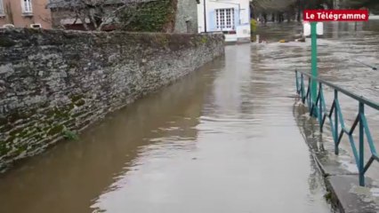 Malestroit (56). 40 maisons menacées par la crue de l'Oust.