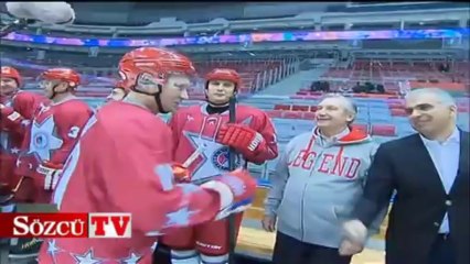 Putin buz pistine çıktı