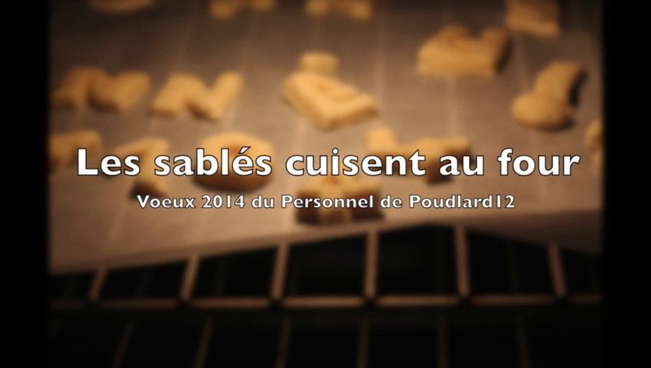 Les sablés cuisent au four