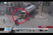 Pasajeros de tico salvaron de morir tras ser embestidos por un pesado trailer