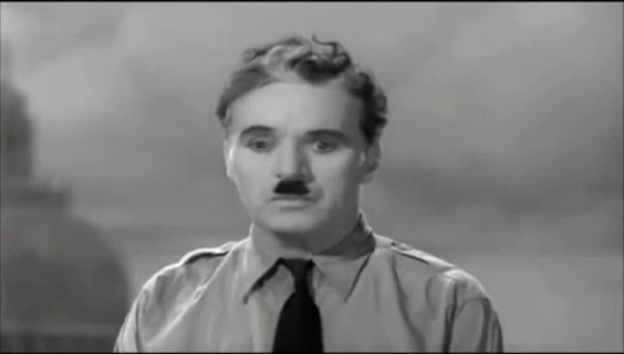 Charlie Chaplin - Büyük Diktatör  - Son Sahne - Müthiş Konuşma !