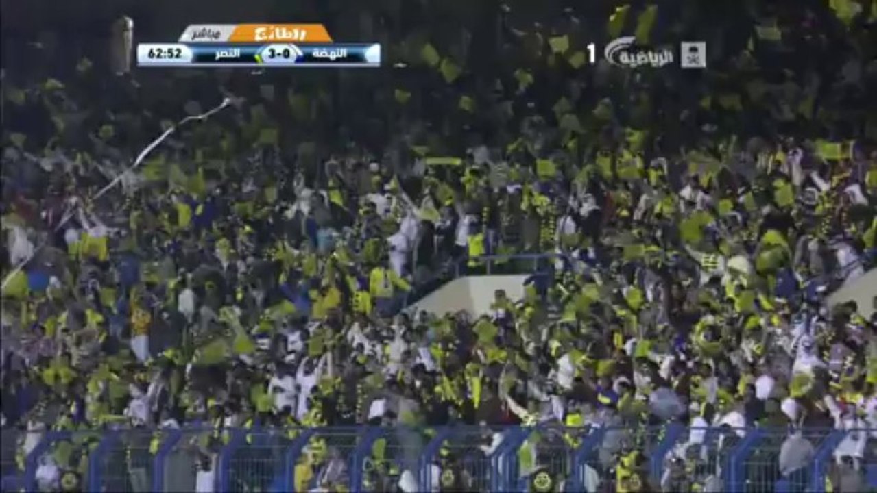 هدف النصر الثالث من حسن الراهب في النهضة - النهضة 1-4 النصر - دوري جميل 03/01/2014 HD