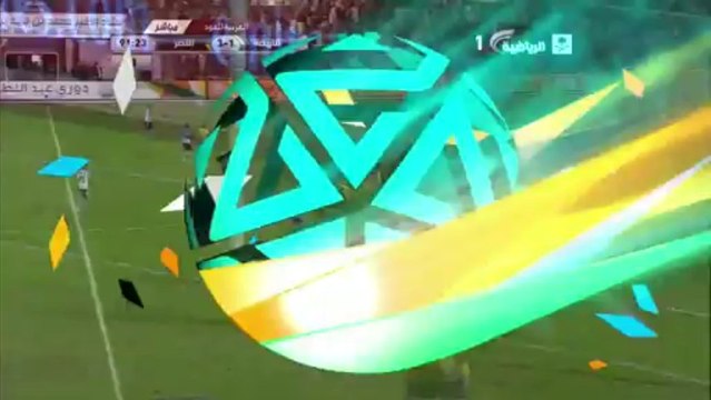 هدف النهضة الاول من صديق ادمز في النصر - النهضة 4-1 النصر - دوري جميل 03/01/2014 HD