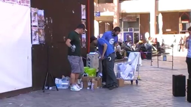 Festival Graff-ik'Art Toile Gare Lyon Part Dieu (Psyko Culture)