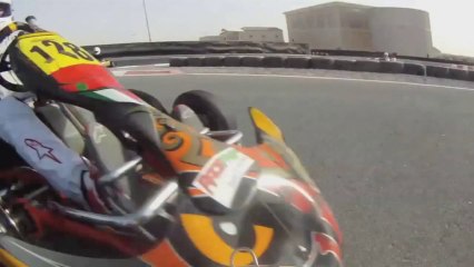 Crazy Go Kart Crash! - Wheel Goes Into Drivers Face!