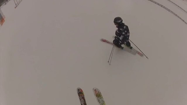 Go Pro HD Hero 2 - Ski Collision Accident