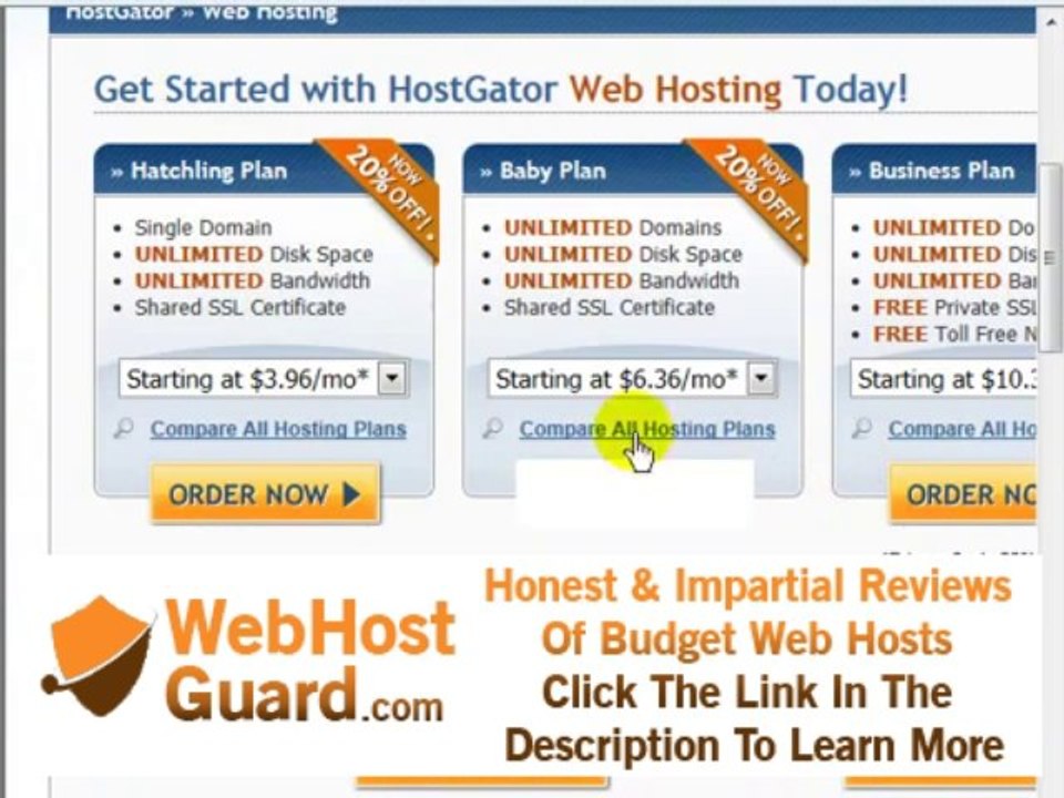Step 2 Hostgator Web Hosting