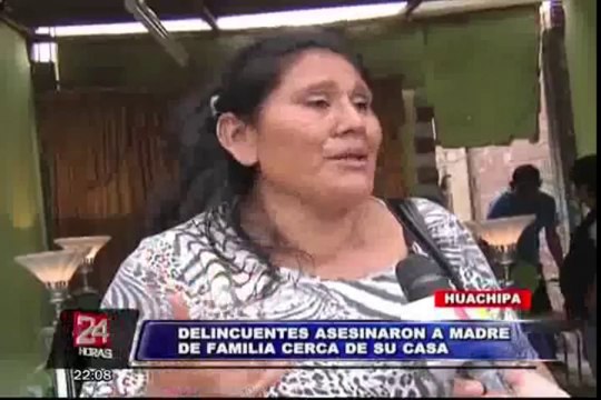 Huachipa: delincuentes asesinaron a madre de familia cerca de su casa