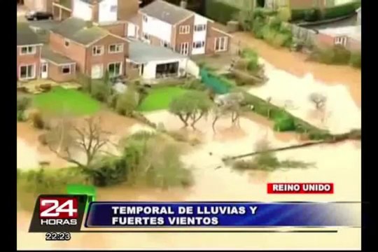 Fuertes lluvias, vientos e inundaciones azotan varias zonas del Reino Unido