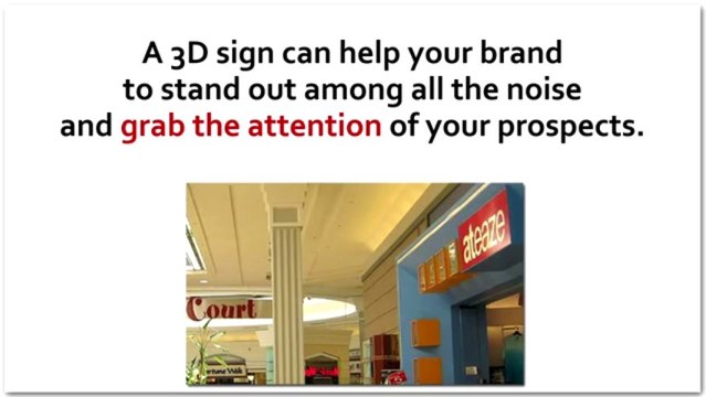 Retail Commercial 3D Signs Toronto