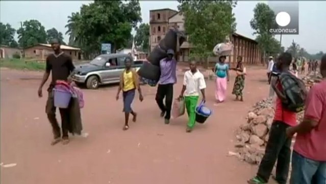 Almost a million people flee fighting in the Central African Republic