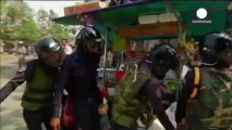 Cambodian authorities clash with anti-government demonstrators