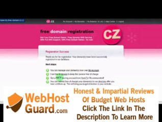 Free Domain with DNS + Free Hosting - No ads * Part 1