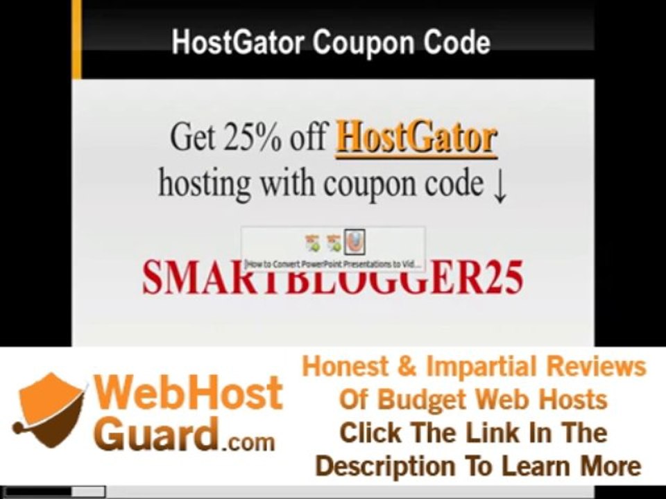 HostGator Coupon 2013 - 25% Discount Coupon for Cheap Web Hosting