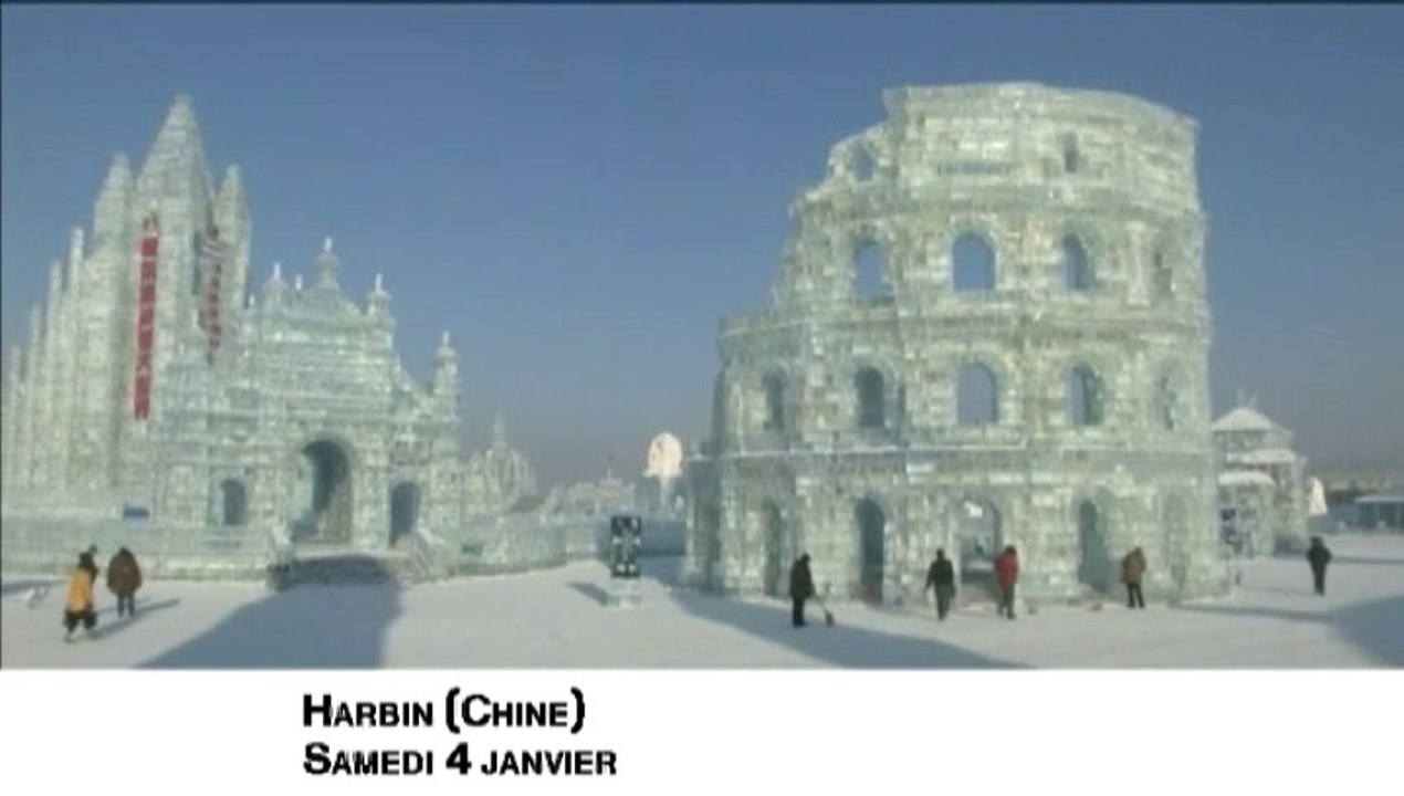 En Chine, de monumentales sculptures de glace à...