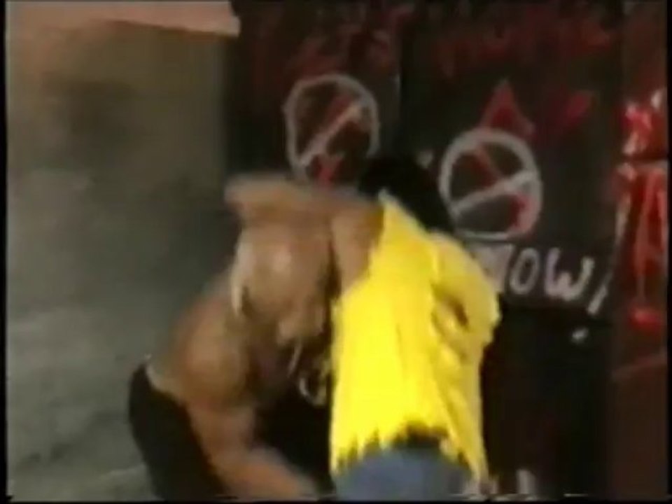 WCW Monday Nitro - kidman vs Hogan - Backstagebrawl (German)