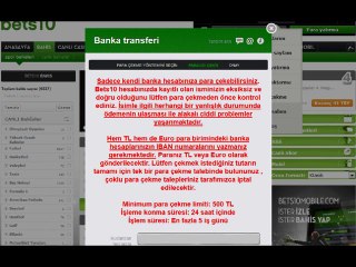 Betsson Para Yatırma ve Para Çekme