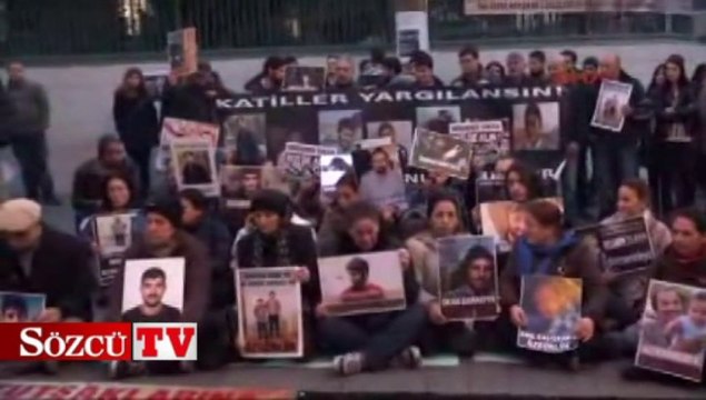 Galatasaray Lisesi önünde eylem