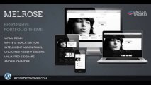 Preview Melrose Responsive Portfolio WordPress Theme Creat Creative WordPress Download