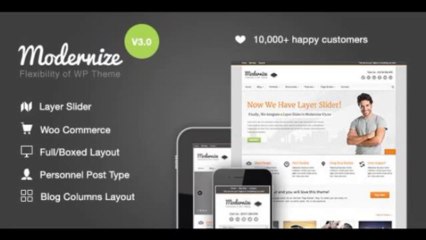 Preview Modernize Flexibility of WordPress Corporate Corporate WordPress Template Download