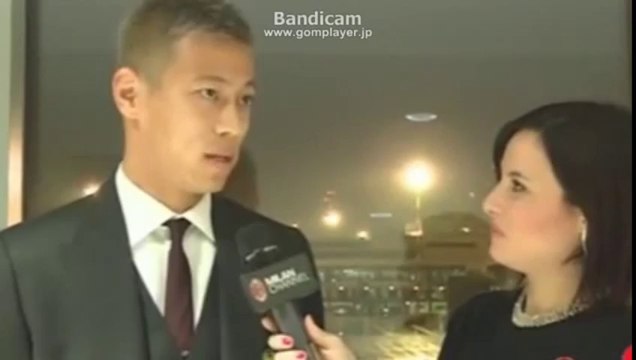 Le prime parole in rossonero di Keisuke Hon I First words of Keisuke Honda in AC Milan