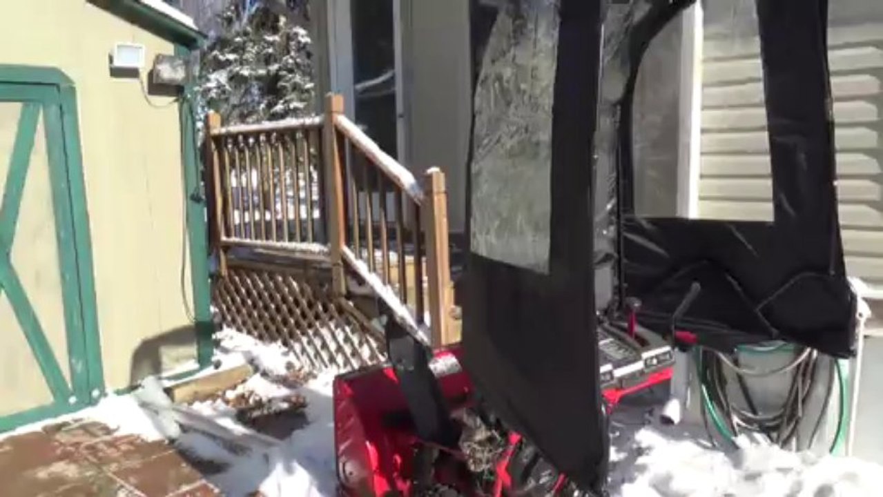 Snowblower cab Install
