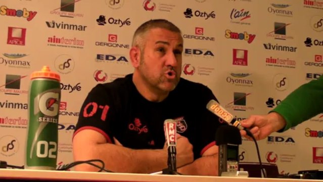 Rugby Top 14 - Christophe Urios réagit après Oyonnax - Racing Métro (2e partie)