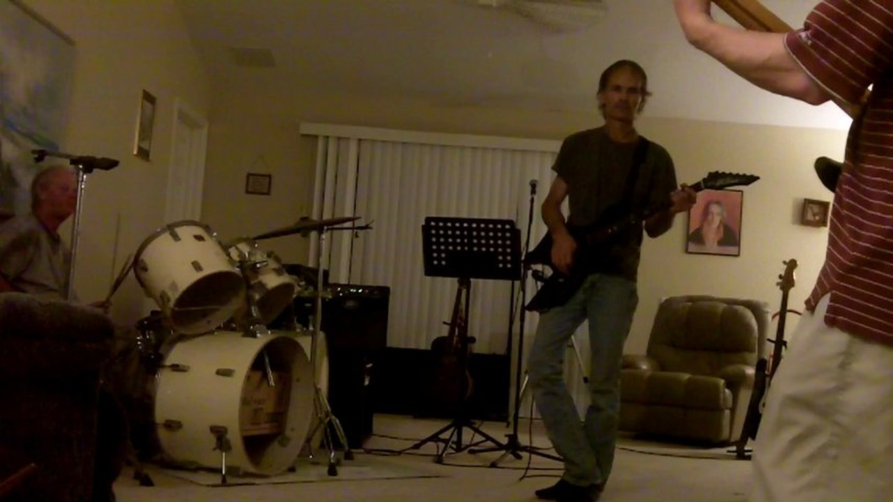 me with tiny amp Mikedrums w/ kevin