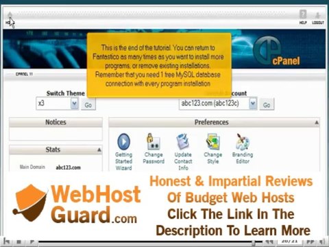 An introduction to using Fantastico in cPanel - Canadian Web Hosting