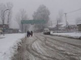Snow Falling in Srinagar  And Peoples Life at Winter in India