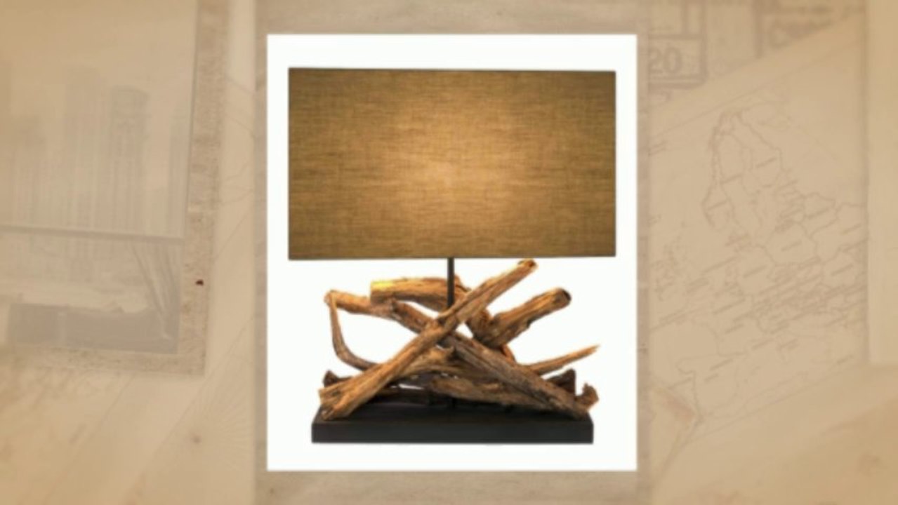 Puricatione Driftwood Table Lamp Home Decor - Desk Table Floor Lamp