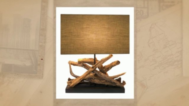 Puricatione Driftwood Table Lamp Home Decor - Desk Table Floor Lamp
