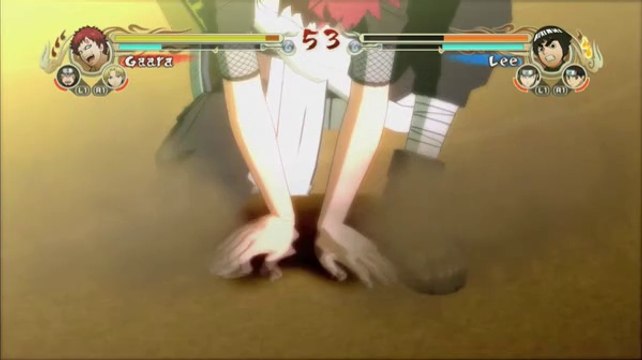 Naruto Ultimate Ninja Storm - Gaara vs Lee