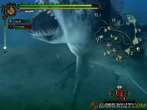 Monster Hunter Tri - Les dents, la mer : galère sous-marine