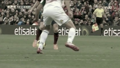 Barcelona vs Elche Andres Iniesta Haciendo Magia - Magic Show