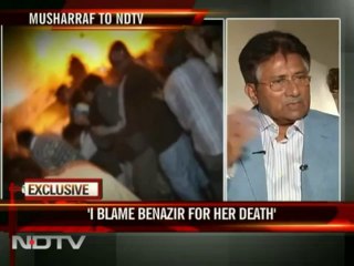 Don't blame me for Benazir Bhutto's death - Musharraf