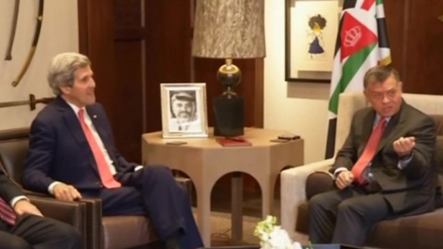 Kerry meets Jordan’s King Abdullah in Amman