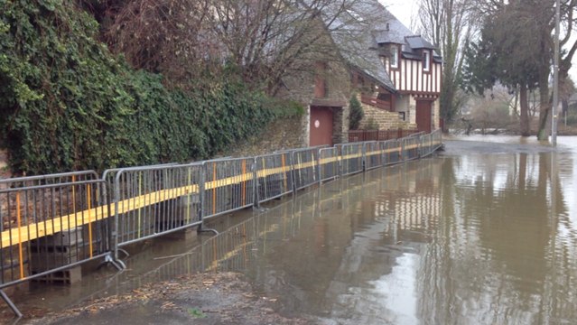 Le niveau de l'Oust remonte de nouveau à Malestroit