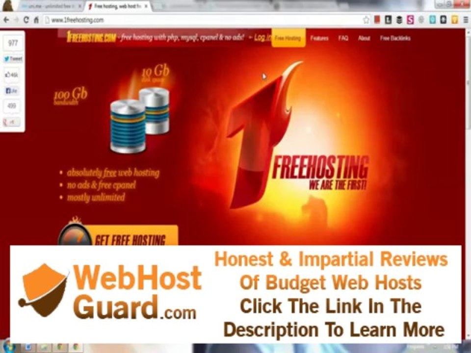 Free Web Hosting: Overview, Registering at 1FreeHosting and Integrating with Free Domain