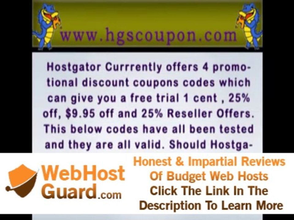 Hostgator Unlimited Web Hosting Coupons
