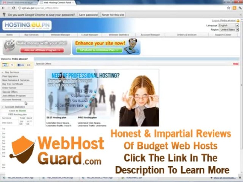 Hosting y dominio gratis sin publicidad