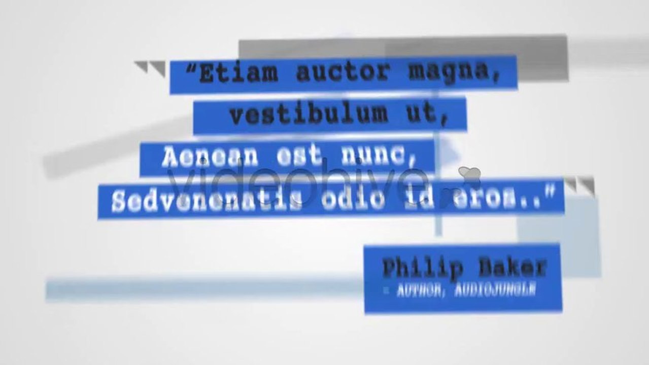 The Fonts - After Effects Template