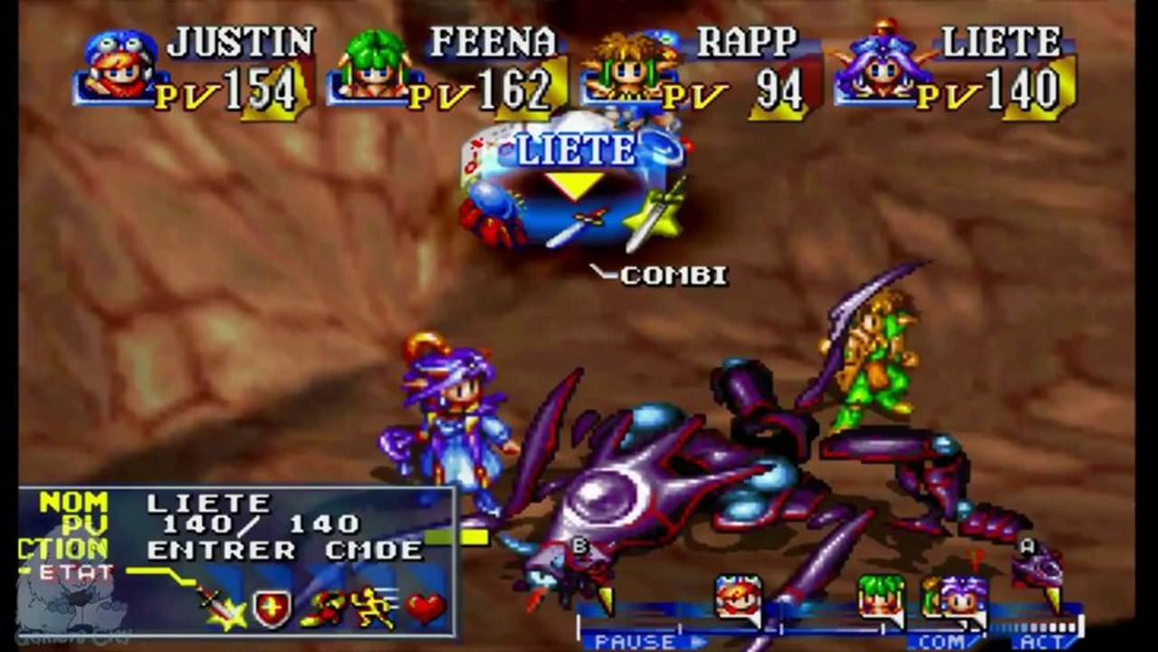 Let's Play Grandia #34 :  L'antre de Gaïa !