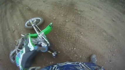GoPro HD Motocross Race Hard Crash