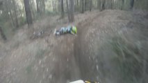 Epic Mountain Bike Crash - Dude Flys Over Handle Bars