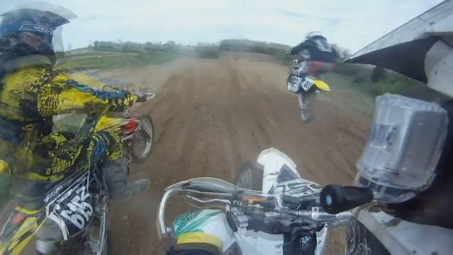 Big Motorcross Accident! Rider Crashes Then Gets Hit By Another Motorcycle!
