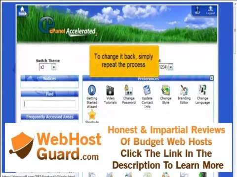 How to change your cPanel style - Static Data Hosting