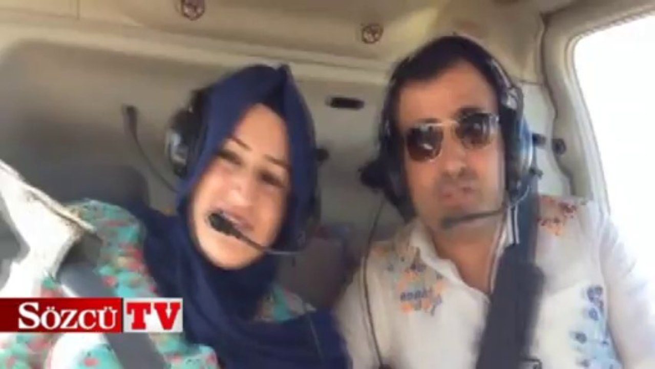 Helikopter turu yaptılar