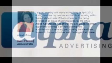 They chose Alpha over others and now happy about an Advertising career