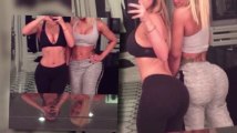 Kim Kardashian Flaunts Her Toned Booty in a Workout Selfie